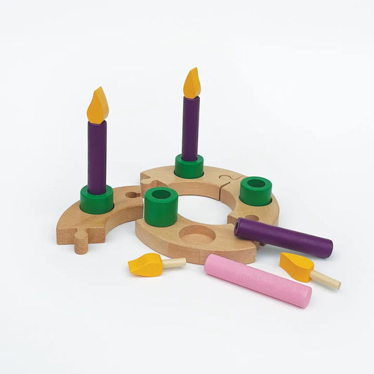 Advent Wreath for Kids – Wooden Catholic Advent Activity