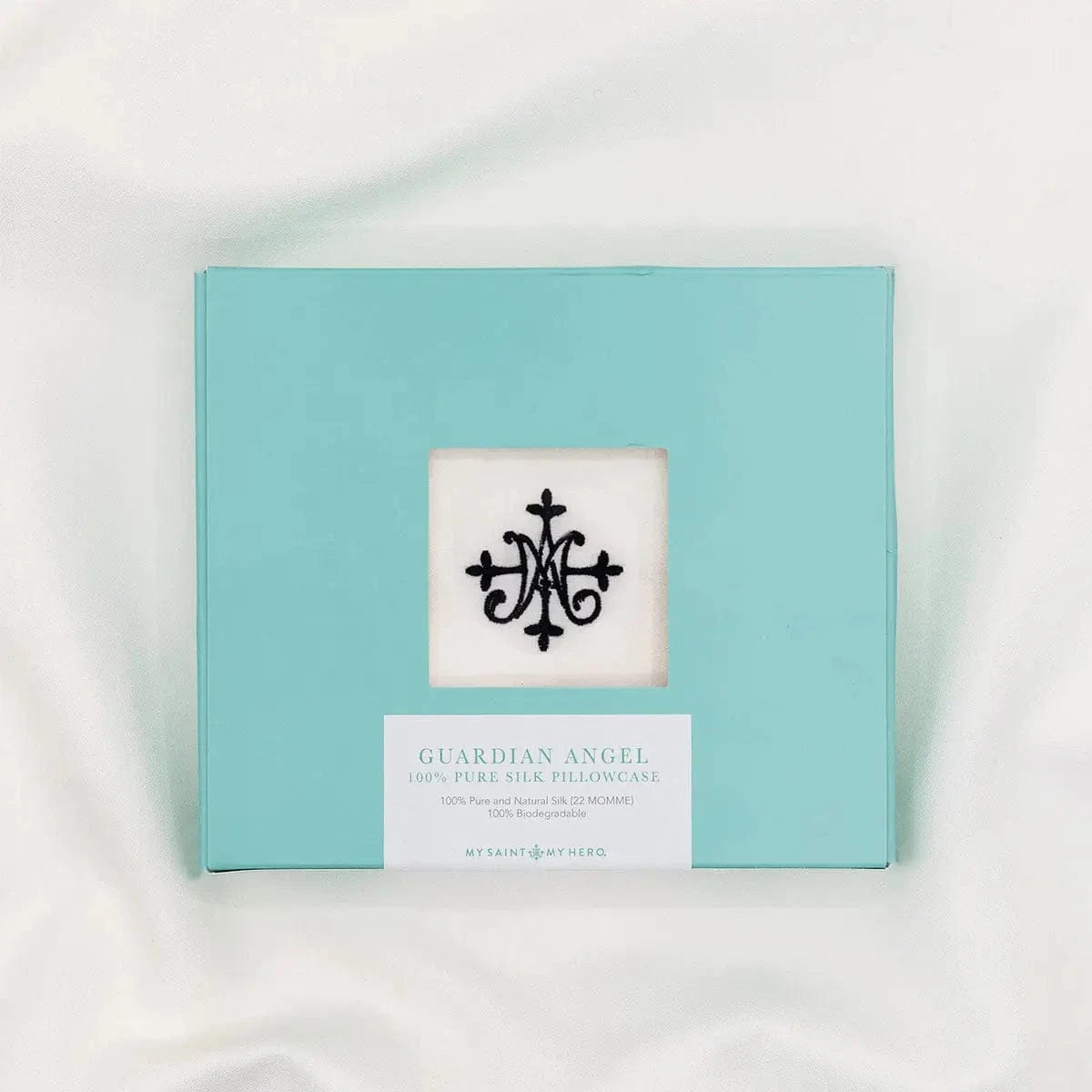 Guardian Angel Silk Pillowcase - White/White