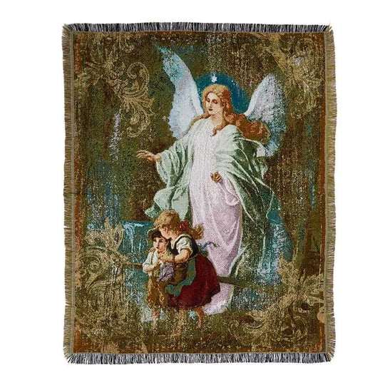 Guardian Angel Tapestry Throw