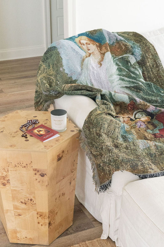 Guardian Angel Tapestry Throw