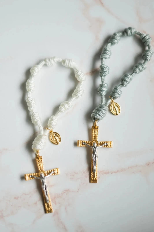Jesus and His Angels Pocket Rosary by Knots of Grace