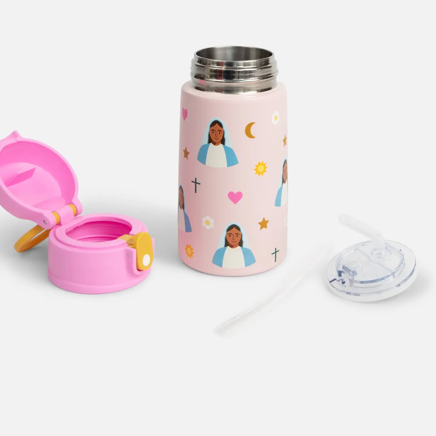 Mary Water Bottle – Religious Water Bottle Stainless Steel for Kids