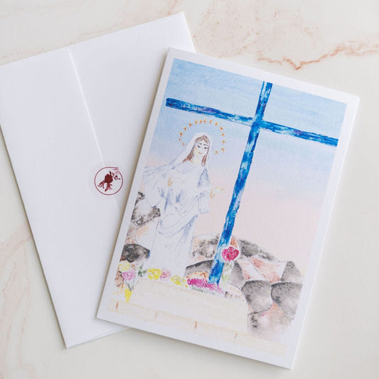 Medjugorje's Blue Cross Blank Cards