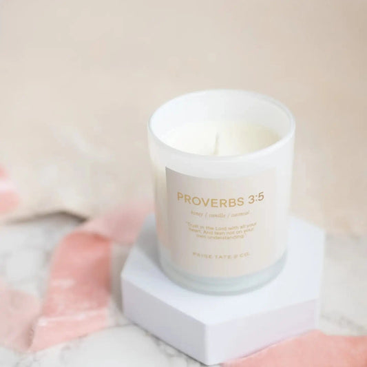 Scripture Candle: Proverbs 3:5