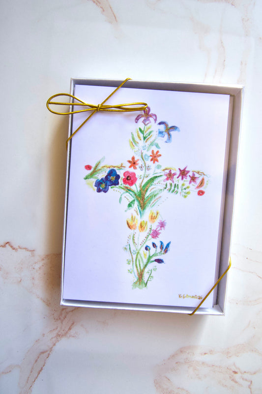 Introducing the Flower Cross with Psalm 23: When and How to Use This Meaningful Greeting Card