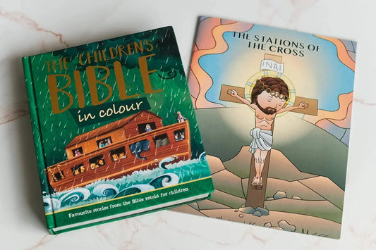 The Children's Bible – in Colour and Stations of the Cross Story Book, Catholic books for teaching children about faith
