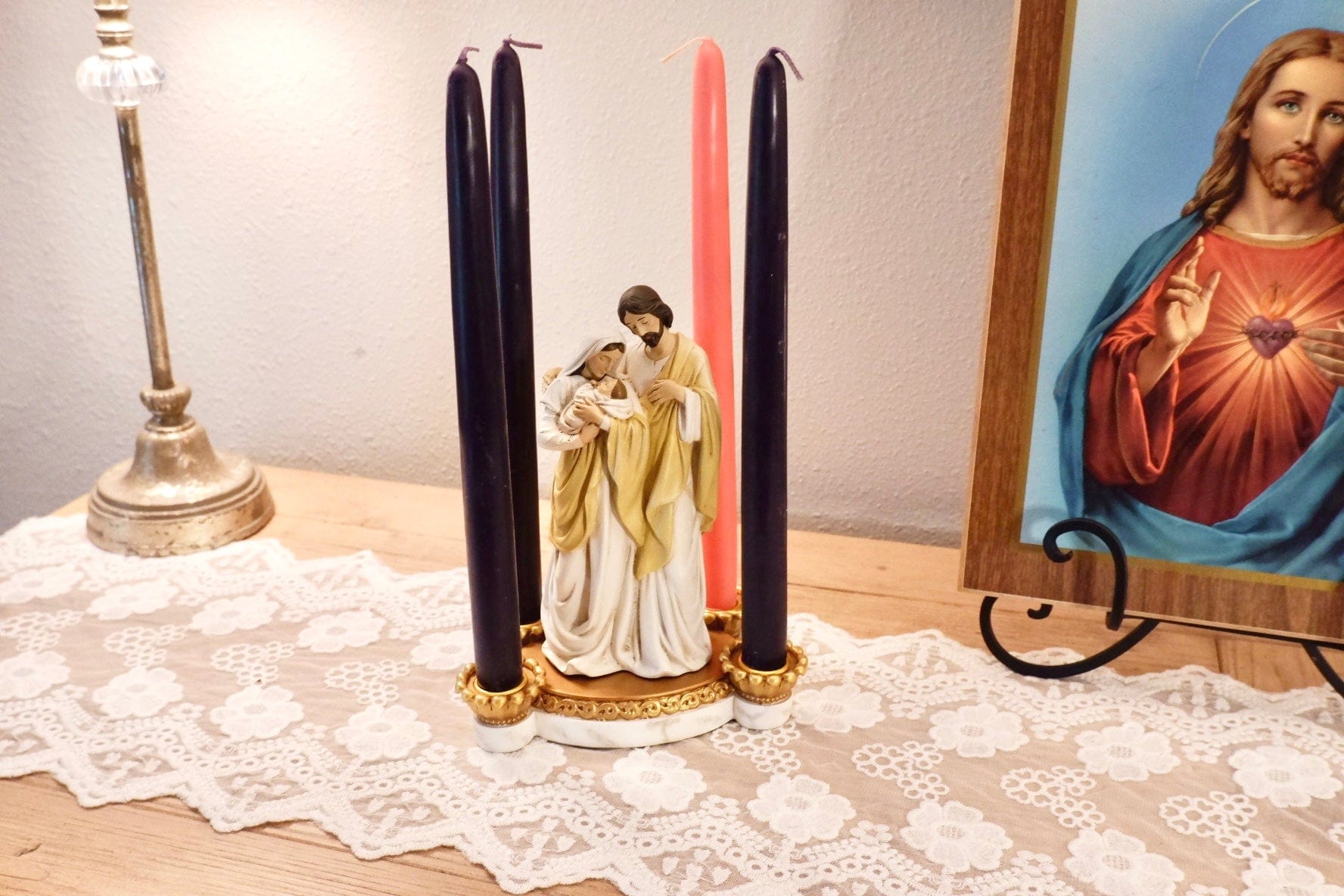 Advent Taper Candles 