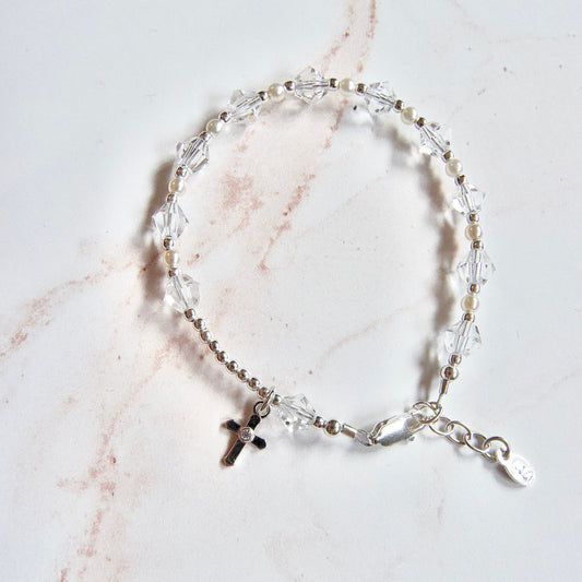 Crystal Rosary Bracelet