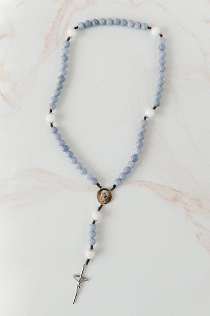 Abundantly Yours First Communion Rosary Blue