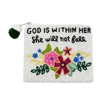 Christian Beaded Pouch