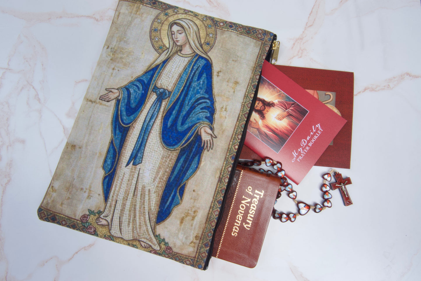 Mother Mary Zipper Pouch