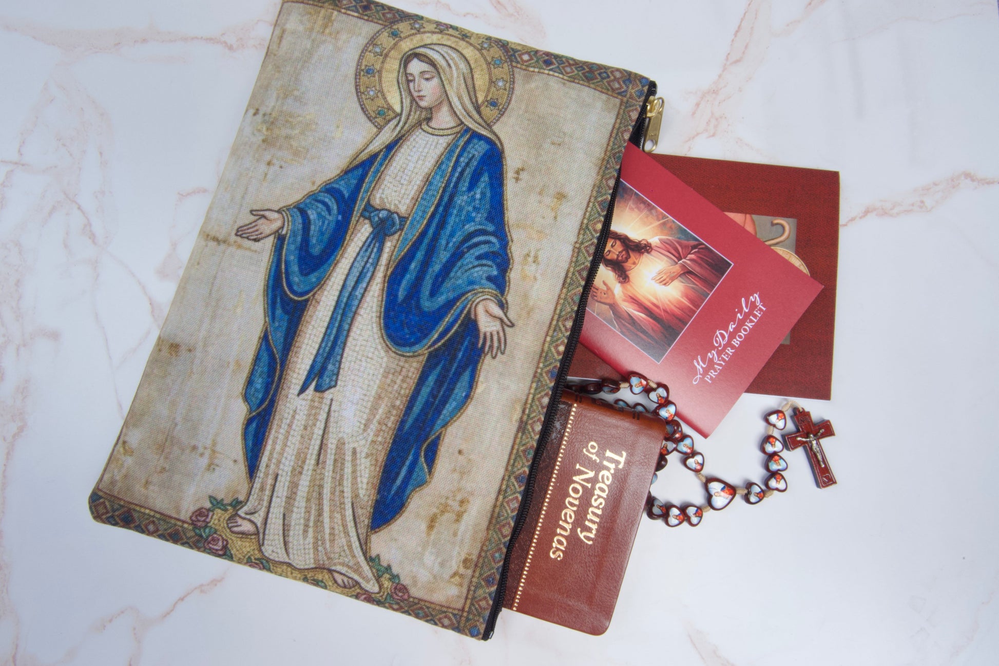 Mother Mary Zipper Pouch