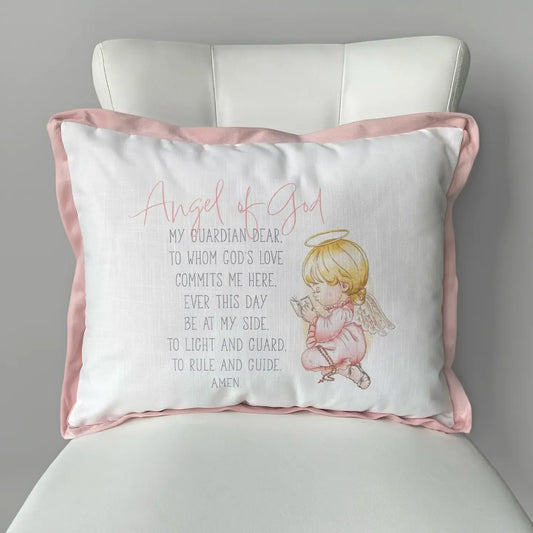 Guardian Angel Pillow for Girl_Baptism Gift