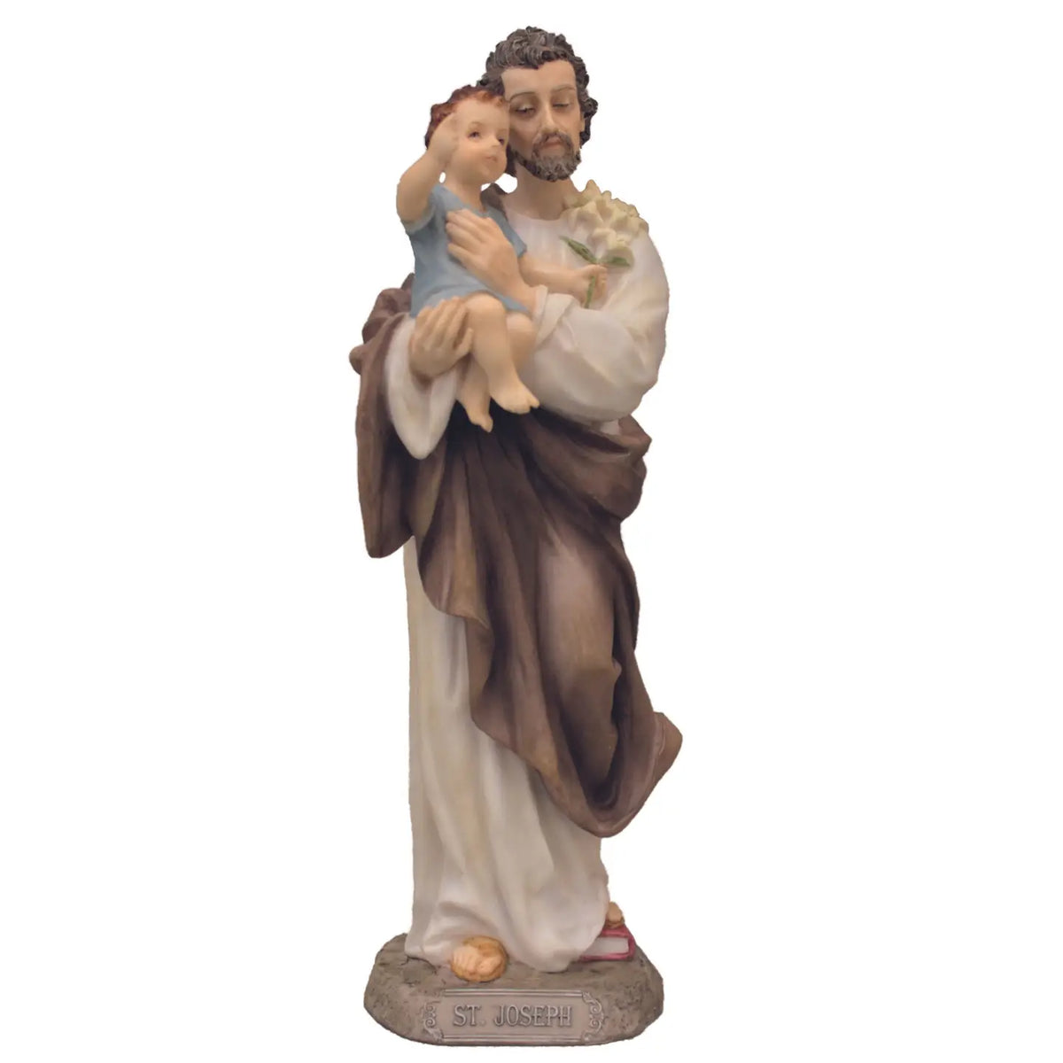 St. Joseph & Child Statue in Color 8"