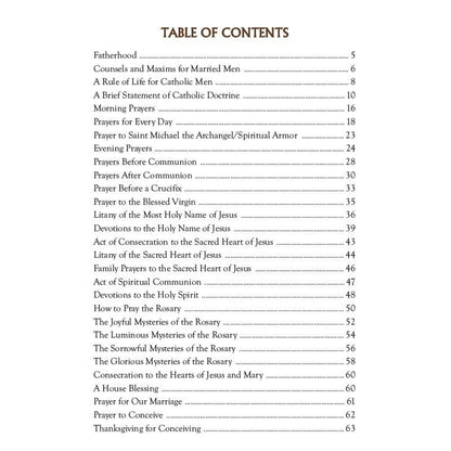 Fathers' Manual Prayer Booklet